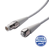 F+B Sensor cable, 5 m, M12 plug/M12 socket, A-coded, for 24V