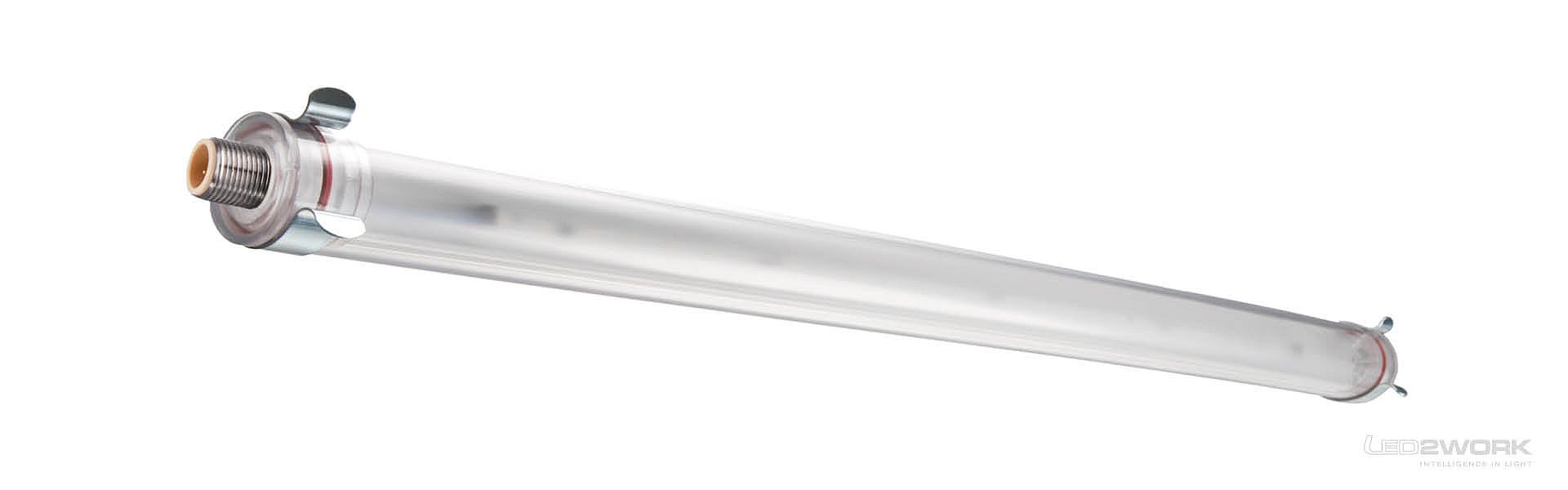 Ilustración de la luminaria industrial LED | Luminaria de tubo LED | INROLED_25 de LED2WORK