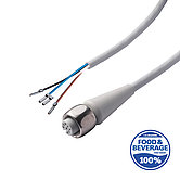 F+B Sensor cable, 5 m, open ends/M12 socket, A-coded, for 24V