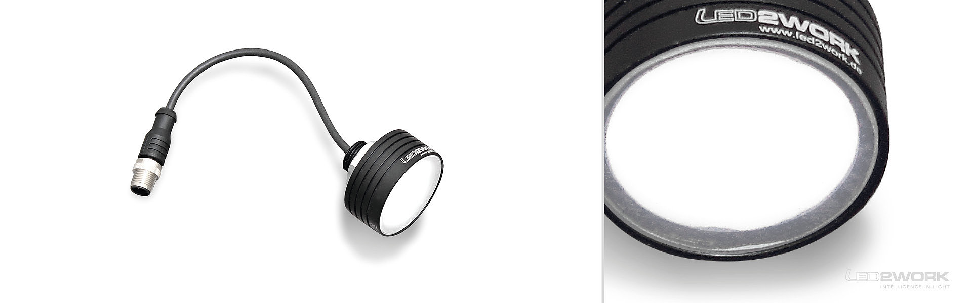 Illustration du luminaire LED pour machines | Luminaire LED pour montage en saillie | TOPLED_Aufbau - LED2WORK