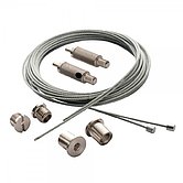 Wire suspension for luminaires with profile T-Nut