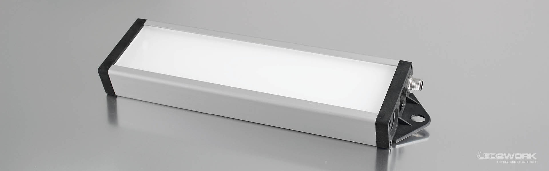 Ilustración de la luminaria LED de trabajo | luminaria LED de sistema | luminaria LED de señalización UNILED SL RGB-W de LED2WORK