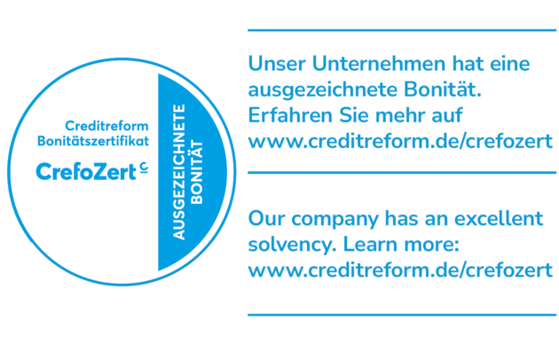 Bild der Zertifizierung Crefo-Zert