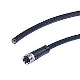 Sensor cable, 10 m, 3 wires, open/M8 female, for 24V