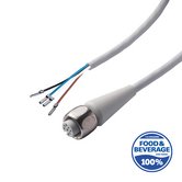 F+B Sensor Kabel, 10 m, offene Enden/M12 Buchse, A-kodiert, für 24V