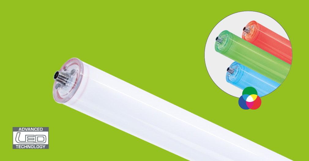 INROLED_50 RGB-W - starke LED Hybridleuchte für Maschinen und Anlagen - Beleuchtung und signaliseiren von Zustandsänderungen über Farbwechsel