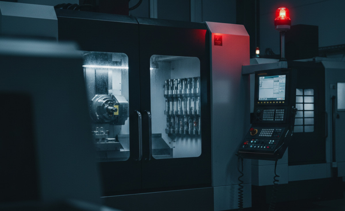 LED machine lights in use at LED2WORK